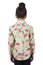 Hard Slog Childrens Kimmy Half Button L/S Shirt (H5W7101191) Green [SD]