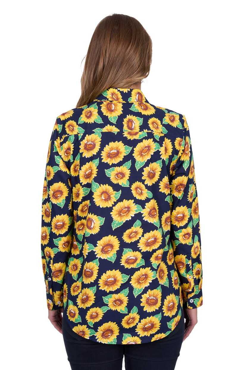 Hard Slog Womens Ally Half Button L/S Shirt (H5S2101123) Multi