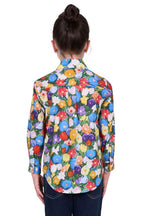 Hard Slog Childrens Delia Half Button L/S Shirt (H5S7101124) Multi