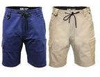 Mack Mens Alloy Stretch Cargo Shorts (MKALSH001 )  [GD]