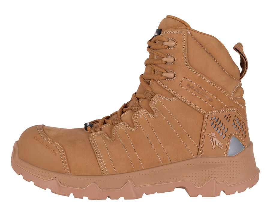 Mack Mens Octane 2.0 Zip Safety Boots (MKOCTAN2ZHHF) Honey