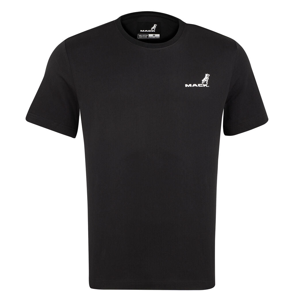 Mack Mens Rearview Vision Mirror Print S/S Crew Neck Tee (MKSSGT001BB) Black