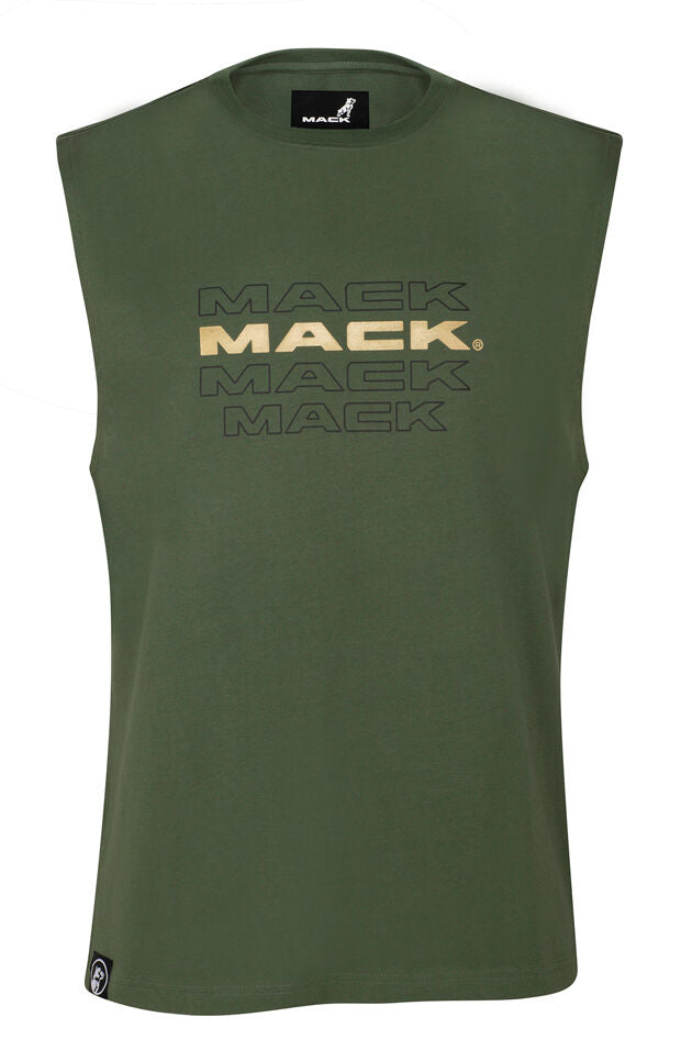 Mack Mens Muscle Tee (MKMSLT001MI) Military Green