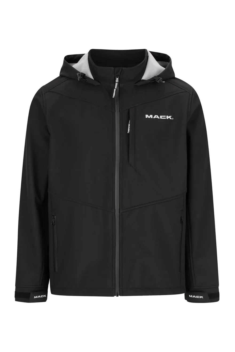 Mack Mens Recycled Polyester Soft Shell Hooded Jacket (MKJKSH002BB) Black