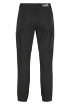 Mack Mens Elastic Waist Cuffed Pants (MKSTCP001BBR) Black
