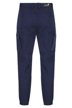 Mack Mens Elastic Waist Cuffed Pants (MKSTCP001NNR) Navy