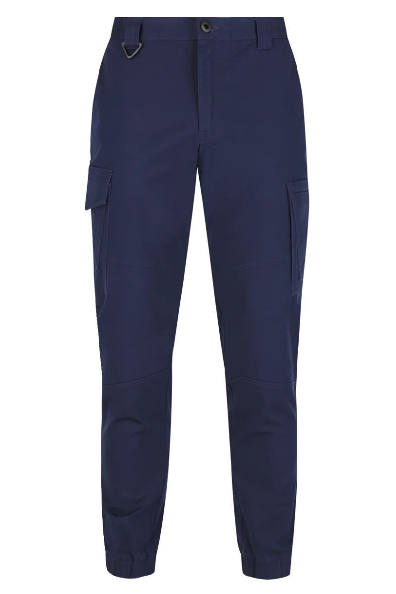 Mack Mens Elastic Waist Cuffed Pants (MKSTCP001NNR) Navy