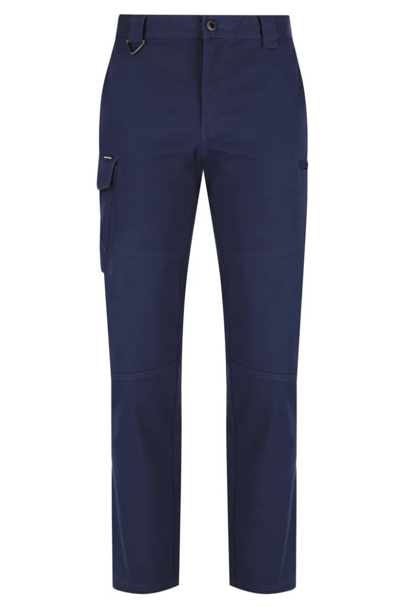 Mack Mens Elastic Waist Straight Leg Pants (MKSTCP002NNR) Navy