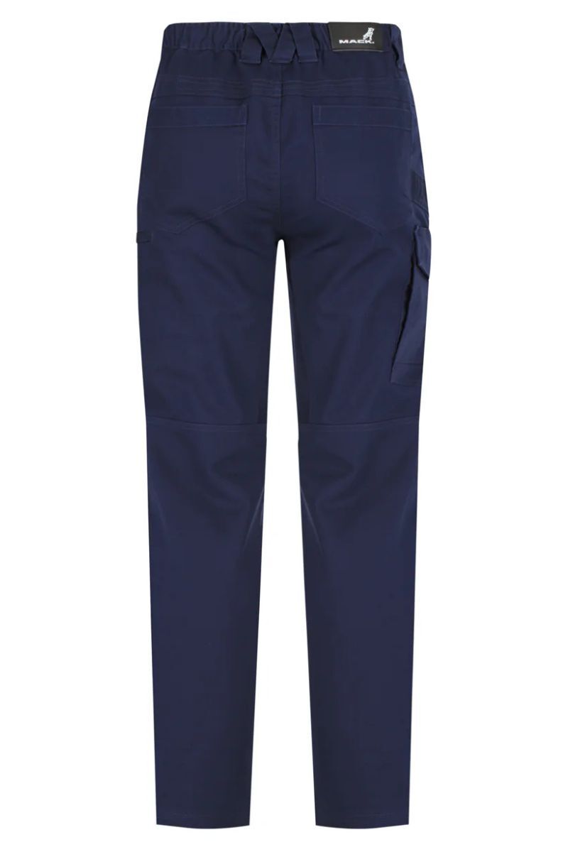 Mack Mens Elastic Waist Straight Leg Pants (MKSTCP002NNR) Navy