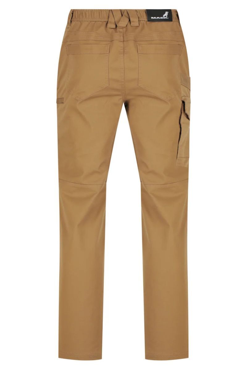 Mack Mens Elastic Waist Straight Leg Pants (MKSTCP002A5R) Arizona Sand