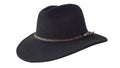 Jacaru Outback Fedora Hat (1847) Black