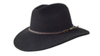 Jacaru Outback Fedora Hat (1847) Black