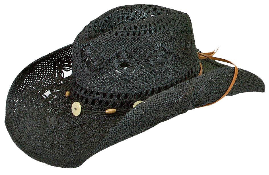 Jacaru Cowboy Hat with Button & Beads (1566)