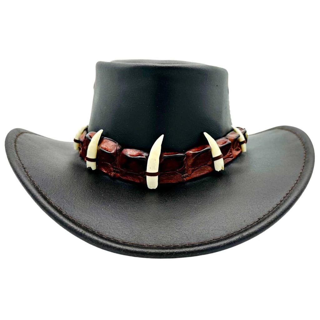 Jacaru Unisex Croc Hunter Hat (110) Brown