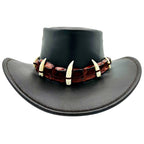 Jacaru Unisex Croc Hunter Hat (110) Brown