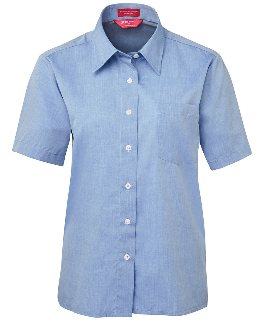 JB's Womens Original S/S Fine Chambray Shirt (4LSLSX) Light Blue [SD]