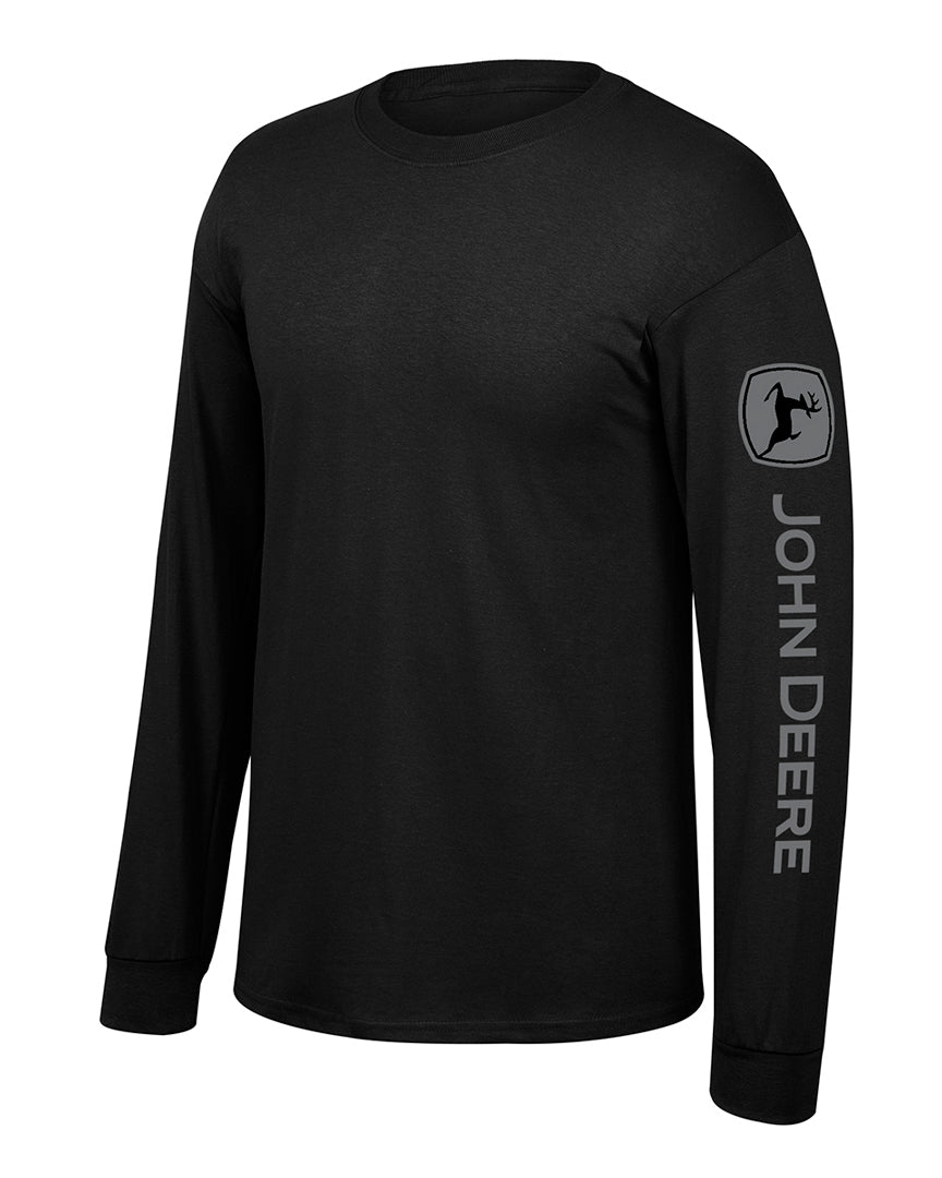 John Deere Mens JD Logo L/S Tee (14101942BK) Black 