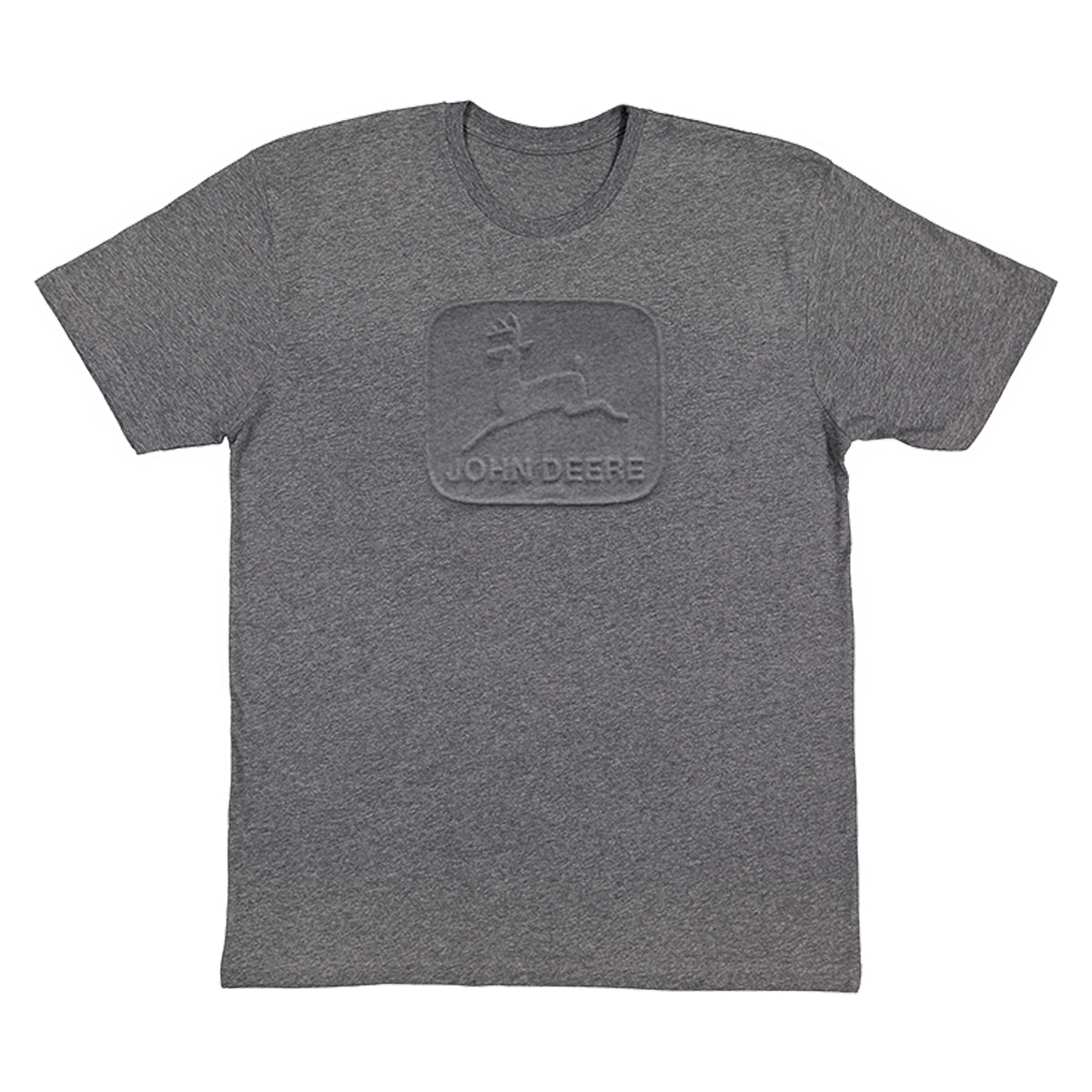 John Deere Mens JD Embossed Logo Tee (13005784CH) Charcoal 