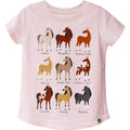 John Deere Childrens Horse Breeds Tee (J1T409PC) Pink 