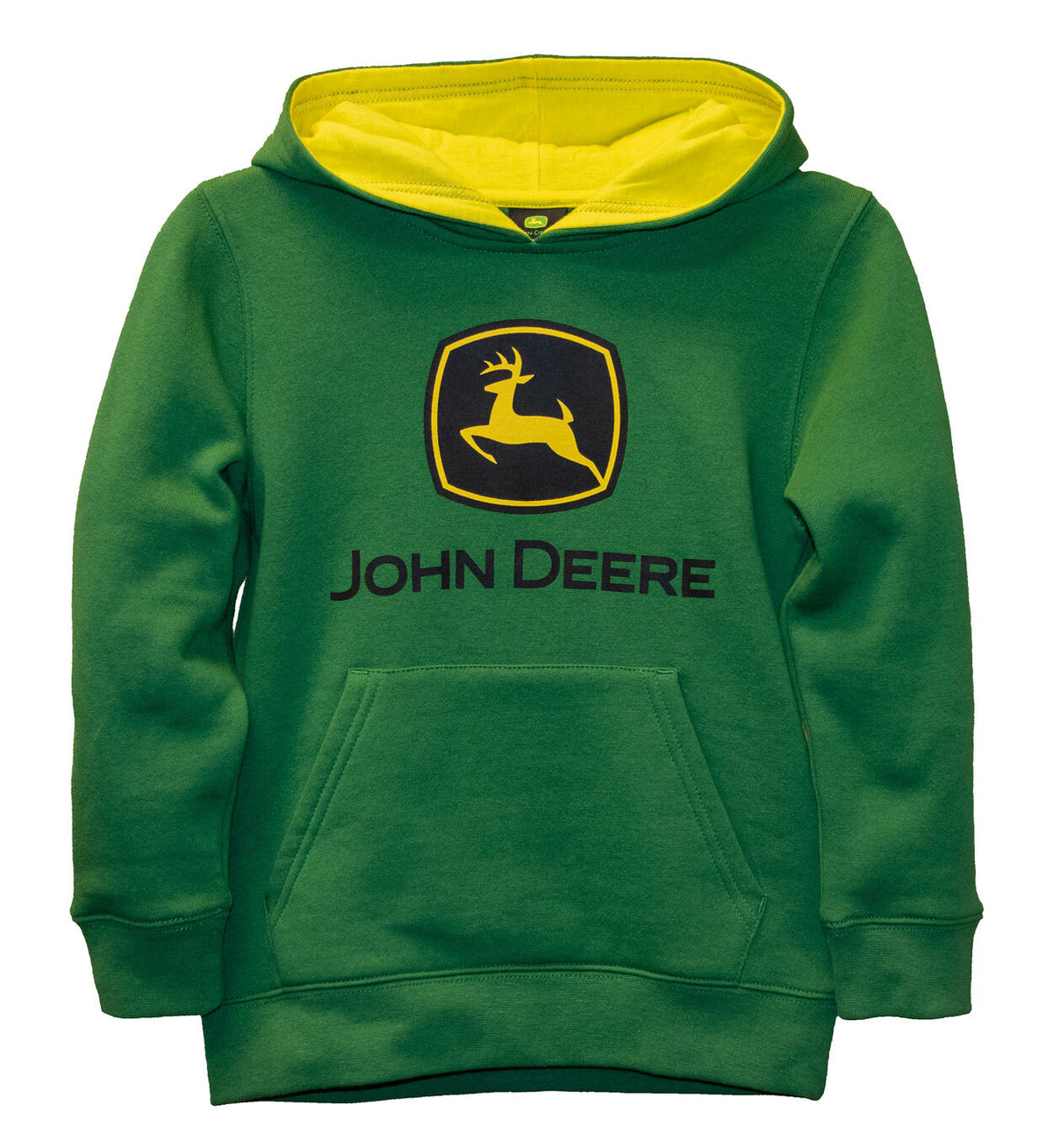 John Deere Childrens Green Trademark Fleece Pullover Hoodie (J4J056GY) Green 