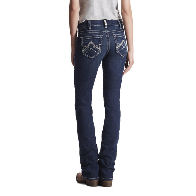 Ariat Womens R.E.A.L. Straight Jeans (10017216) Icon Ocean 