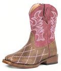 Roper Toddler Crosscut Western Boots (17900081) Raspberry/Brown 