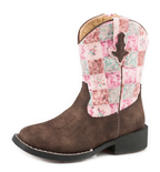 Roper Toddler Floral Shine Western Boots (17226046) Brown/Pink 