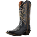 Ariat Womens Round Up Square Toe Western Boots (10029756) Limousine Black 