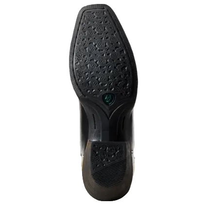 Ariat Womens Round Up Square Toe Western Boots (10029756) Limousine Black 