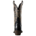 Ariat Womens Round Up Square Toe Western Boots (10029756) Limousine Black 
