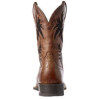 Ariat Mens Sport Cool VentTEK Western Boots (10031446) Dark Tan/Two Tone Tan 