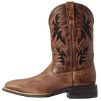 Ariat Mens Sport Cool VentTEK Western Boots (10031446) Dark Tan/Two Tone Tan 