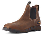 Ariat Mens Groundbreaker Chelsea Wide Square Toe H2O Western Boots (10038324) Dark Brown 