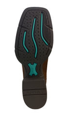 Ariat Womens Round Up Wide Square Toe Western Boots (10018528) Powder Brown