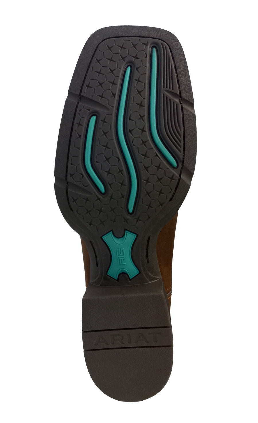 Ariat Womens Round Up Wide Square Toe Western Boots (10018528) Powder Brown