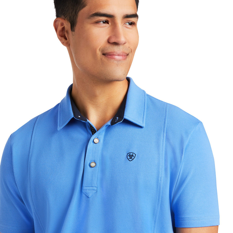 Ariat Mens Medal Polo (10039497) Reykjavik Blue [SD] 