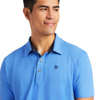Ariat Mens Medal Polo (10039497) Reykjavik Blue [SD] 