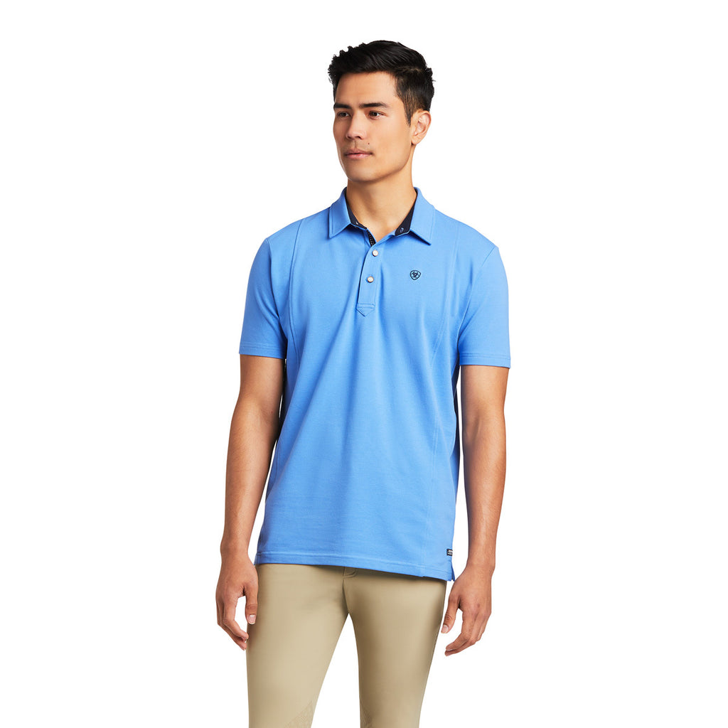 Ariat Mens Medal Polo (10039497) Reykjavik Blue [SD] 