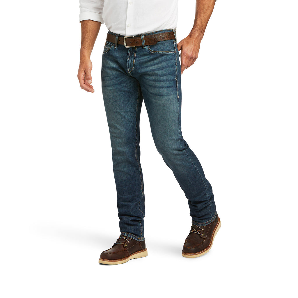 Ariat Mens M8 Modern TekStretch Sebastian Slim Leg Jeans (10039625) Grafton [GD]
