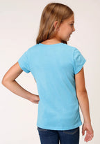 Roper Girls Five Star Collection Tee (09513054) Solid Blue [SD]