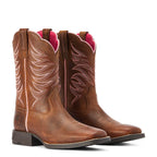 Ariat Youth Firecatcher Western Boots (10042413) Rowdy Brown