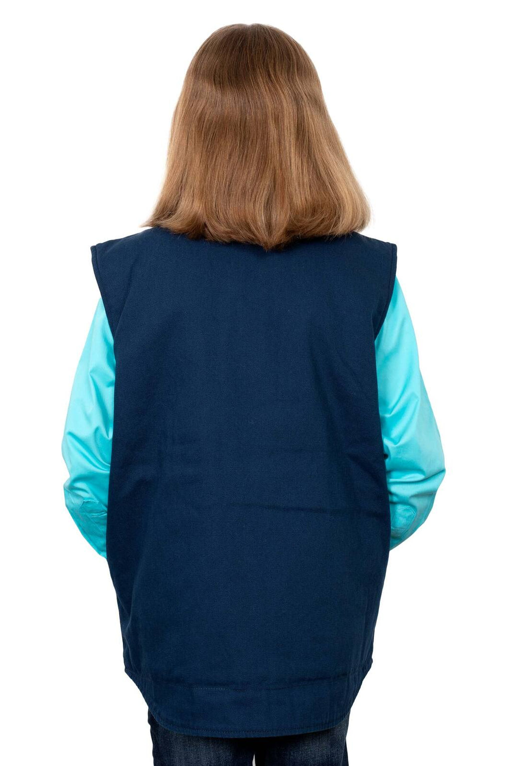 Just Country Childrens Diamantina Sherpa Vest (BWOV2302) Navy [AD]