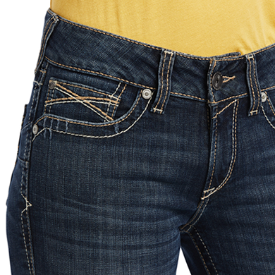 Ariat Womens R.E.A.L. Perfect Rise Bootcut Lexi Jeans (10041059) Missouri 