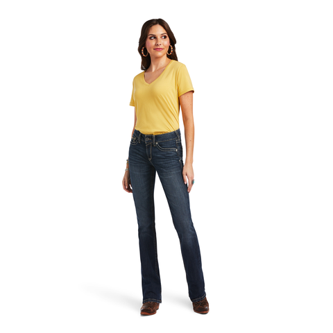 Ariat Womens R.E.A.L. Perfect Rise Bootcut Lexi Jeans (10041059) Missouri 
