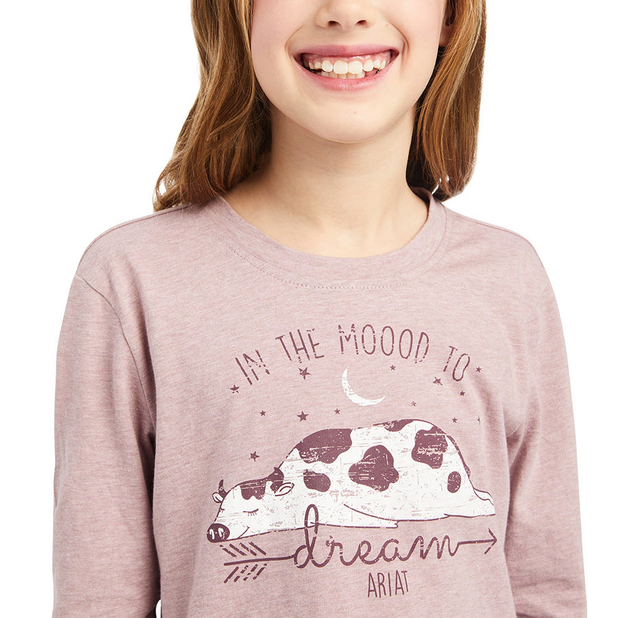 Ariat Girls R.E.A.L. Dreamin Mood L/S Shirt (10042298) Nostalgia Rose [SD]