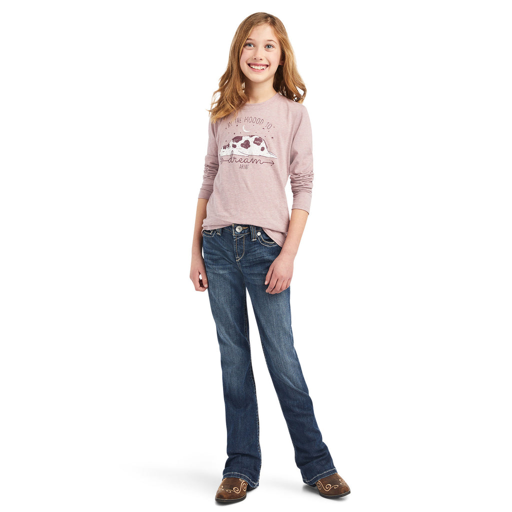 Ariat Girls R.E.A.L. Dreamin Mood L/S Shirt (10042298) Nostalgia Rose [SD]