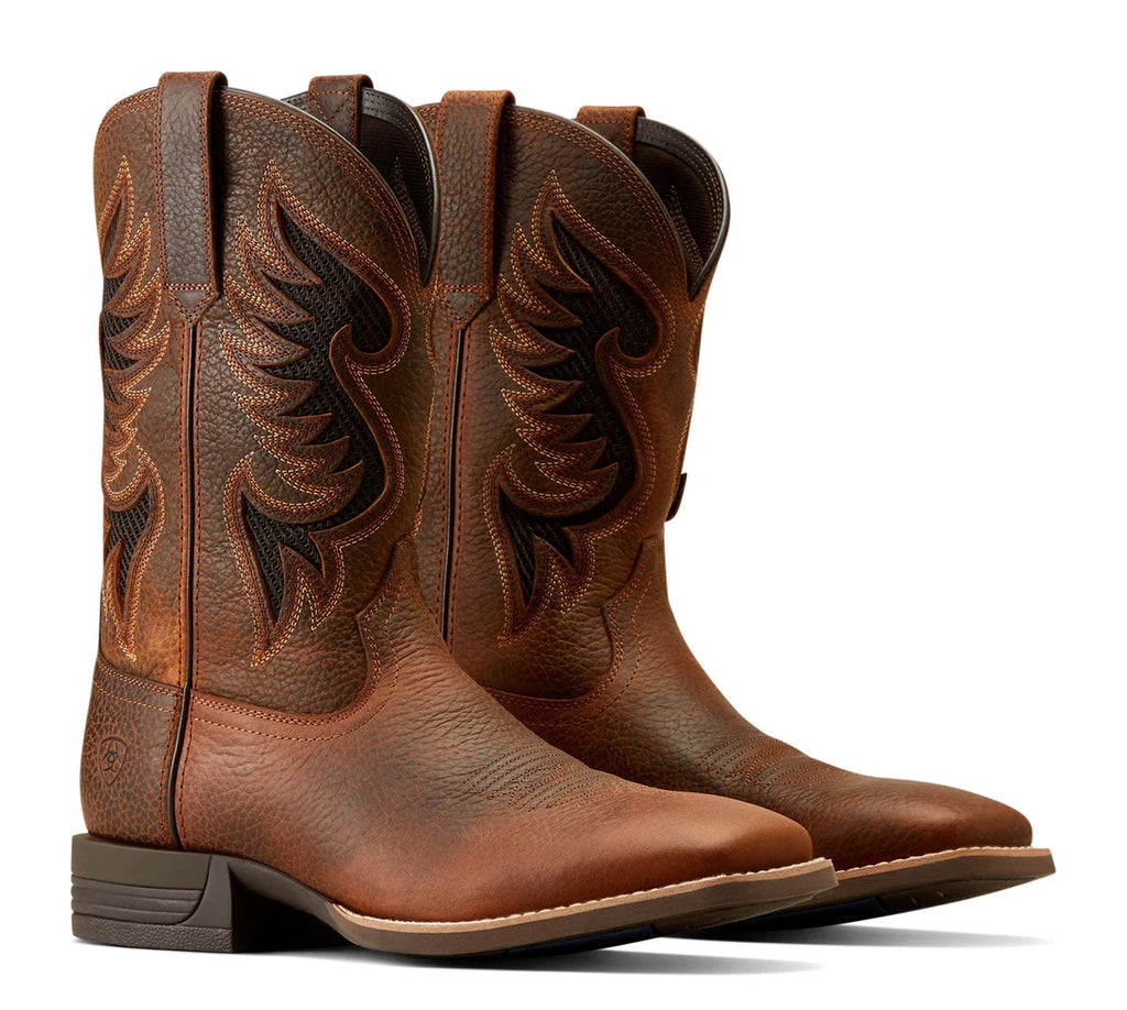 Ariat Mens Cowpuncher VentTEK Western Boots (10051035) Brown Oiled Rowdy 