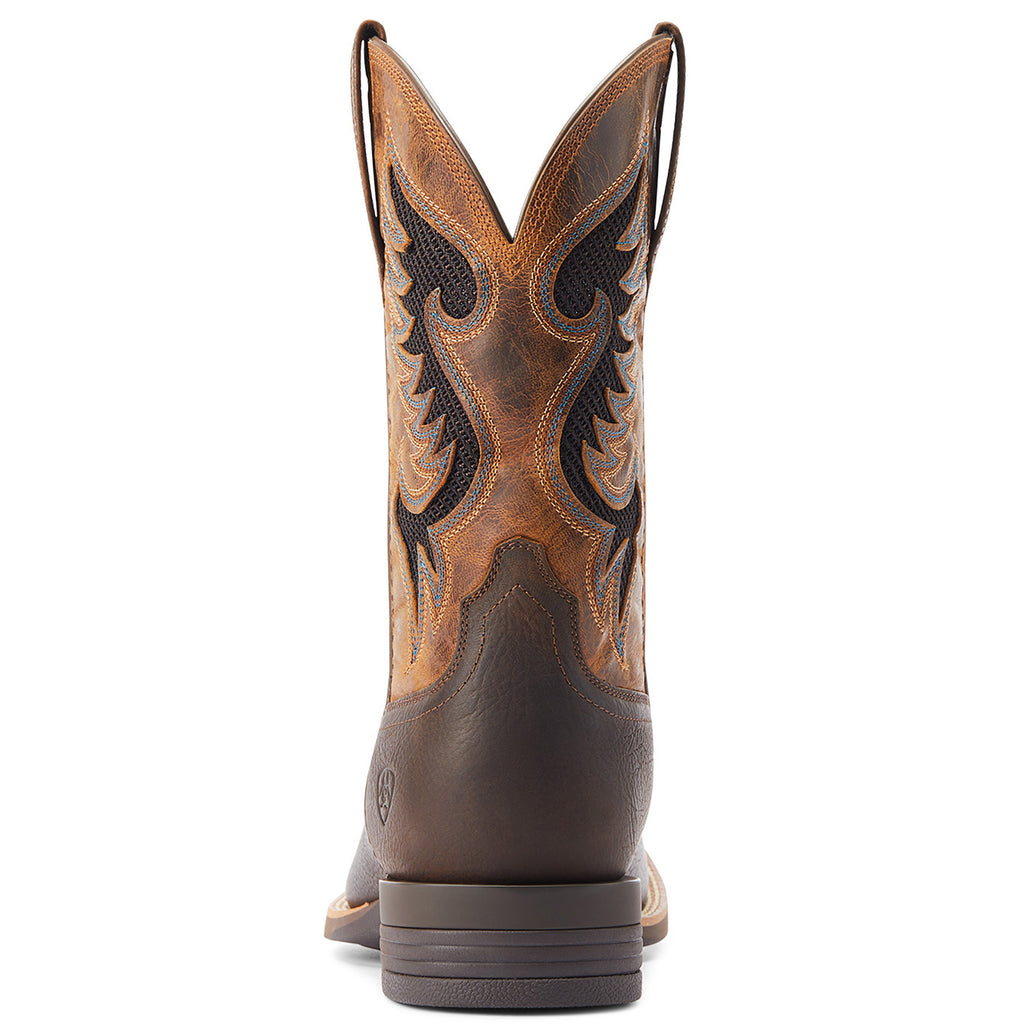 Ariat Mens Cowpuncher VentTEK Western Boots (10044573) Dark Brown /Golden Mustard [SD]