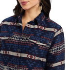 Ariat Womens R.E.A.L. Shacket Shirt Jacket (10041576) Mountain Peak Jacquard [SD]