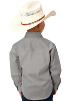 Roper Boys Amarillo Collection L/S Shirt (30225027) Print Green [GD]